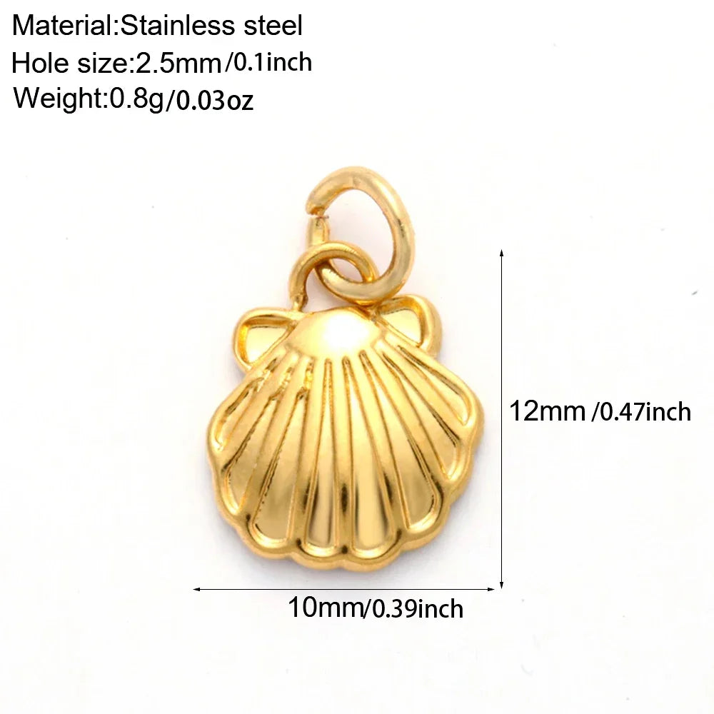 Golden Stainless Steel DIY Pendant Necklace