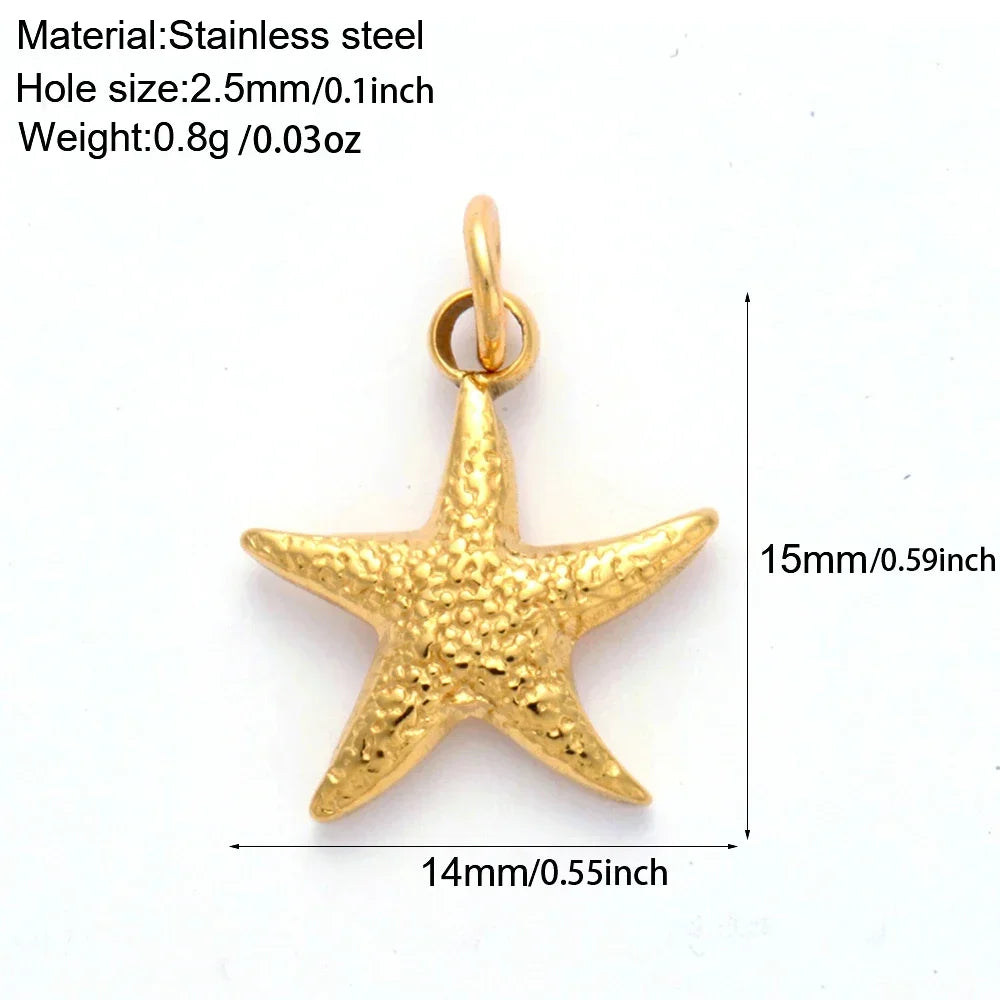 Golden Stainless Steel DIY Pendant Necklace