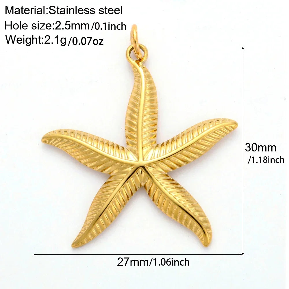 Golden Stainless Steel DIY Pendant Necklace