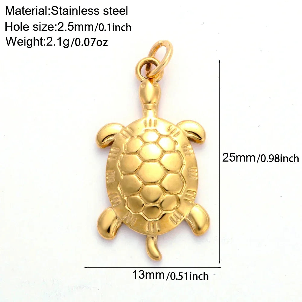 Golden Stainless Steel DIY Pendant Necklace