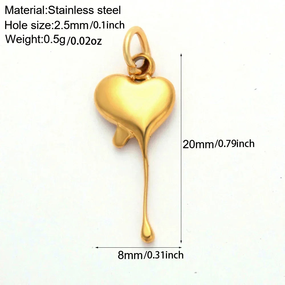 Golden Stainless Steel DIY Pendant Necklace