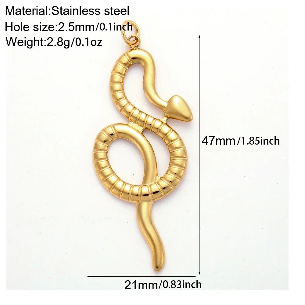 Golden Stainless Steel DIY Pendant Necklace