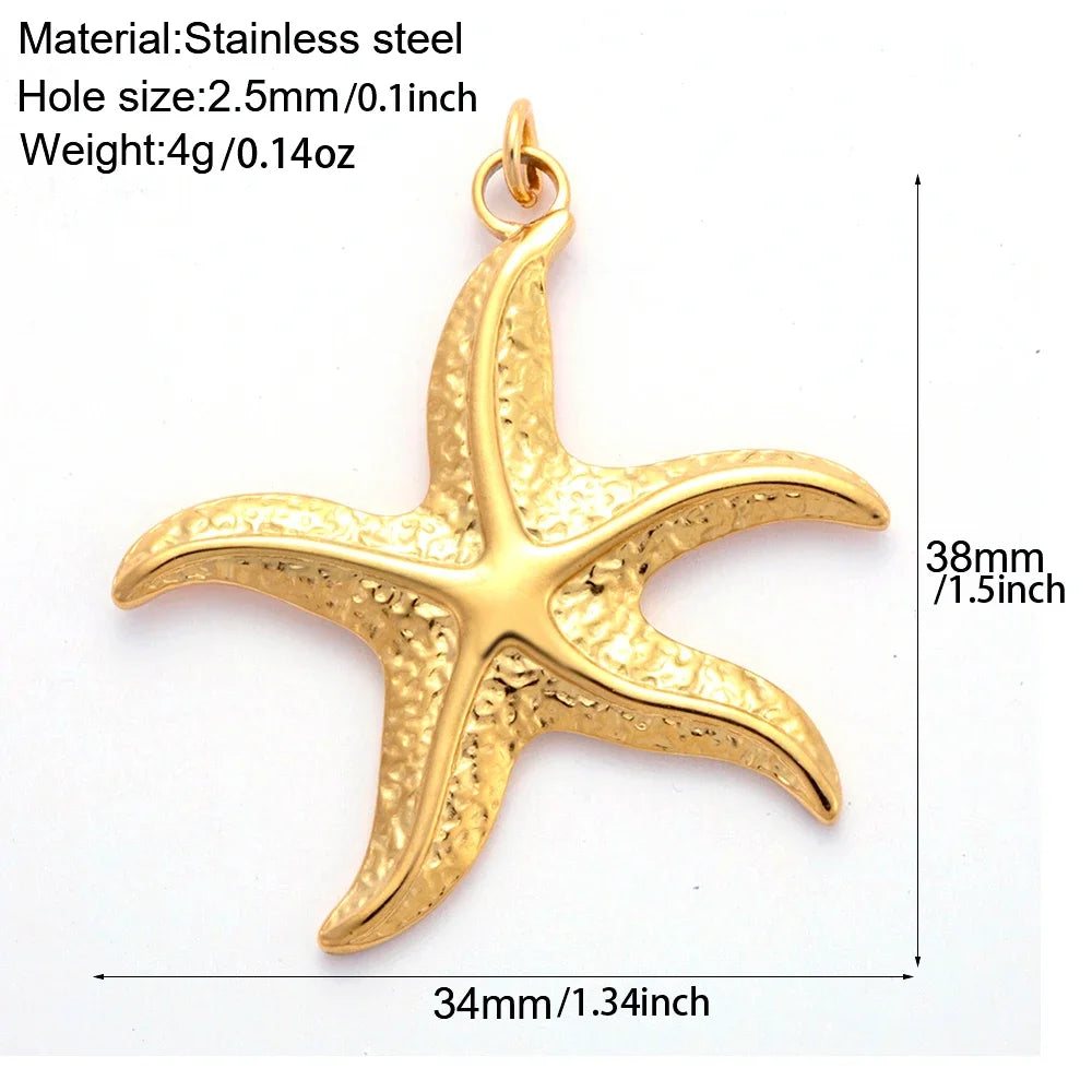 Golden Stainless Steel DIY Pendant Necklace