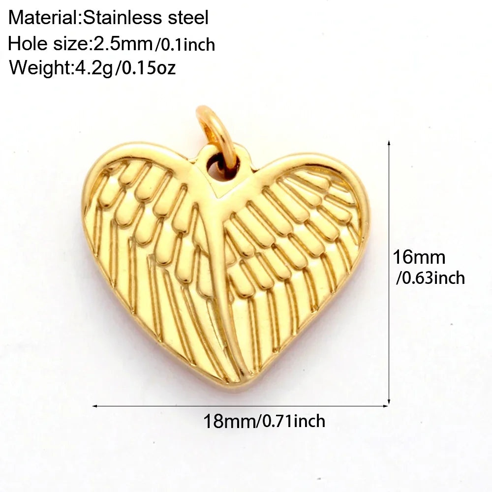 Golden Stainless Steel DIY Pendant Necklace