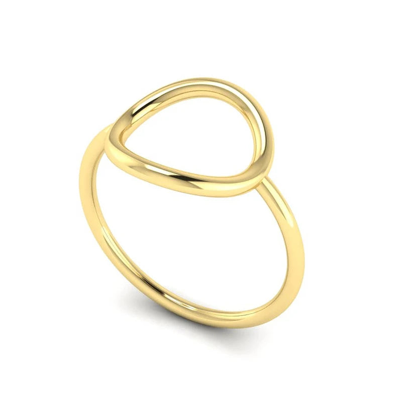 Trendy Gold Stainless Steel Mood Rings