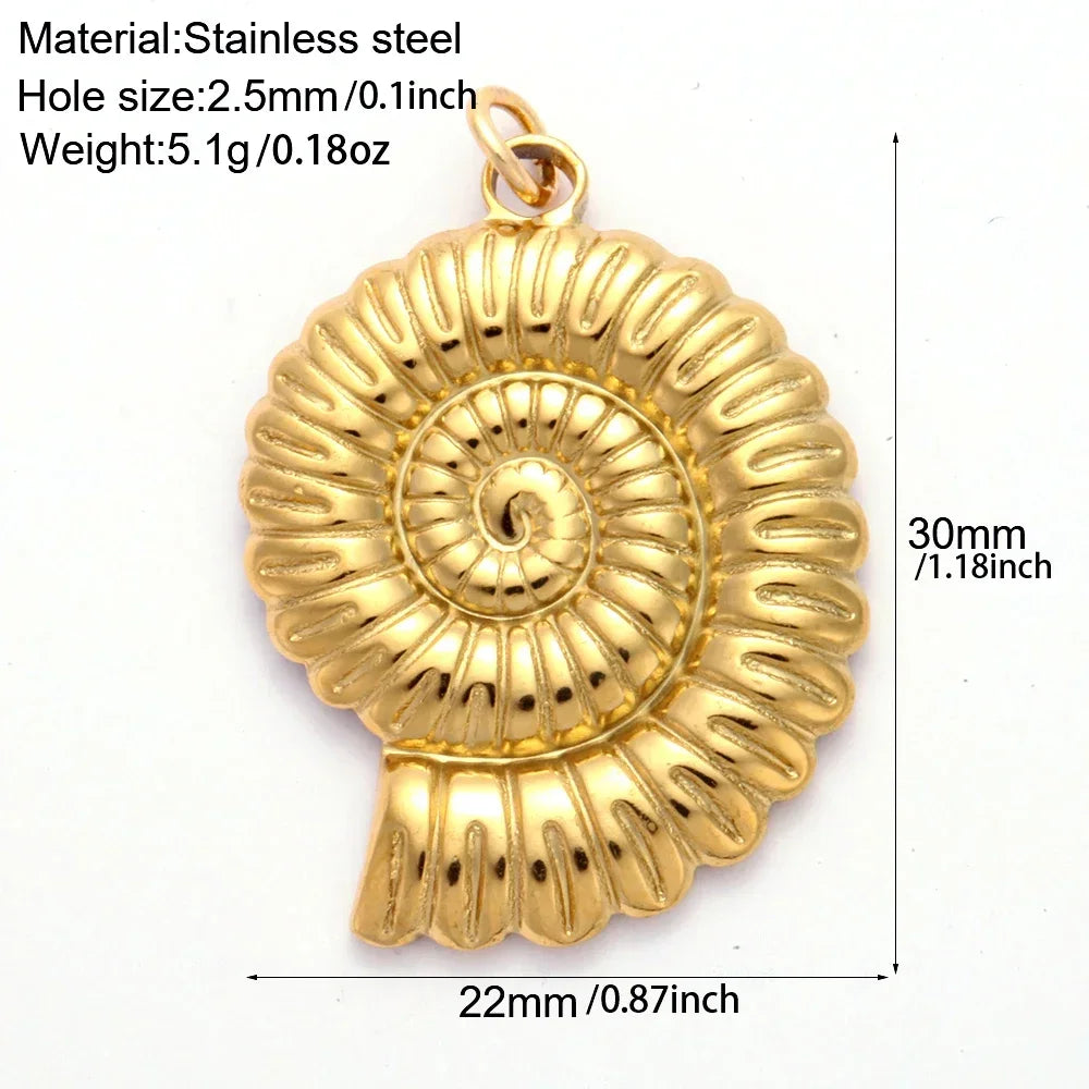 Golden Stainless Steel DIY Pendant Necklace