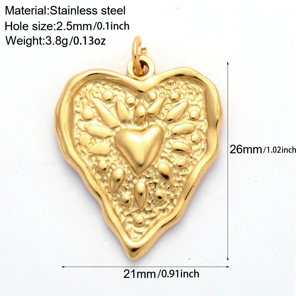 Golden Stainless Steel DIY Pendant Necklace