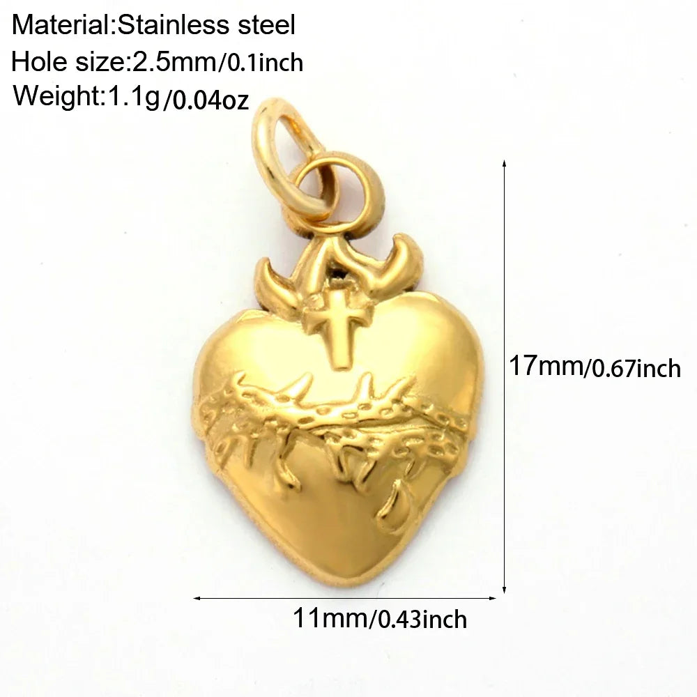 Golden Stainless Steel DIY Pendant Necklace